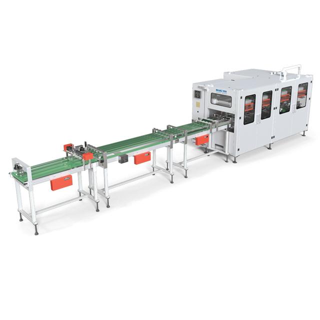 How fast can a tissue packing machine wrap items?