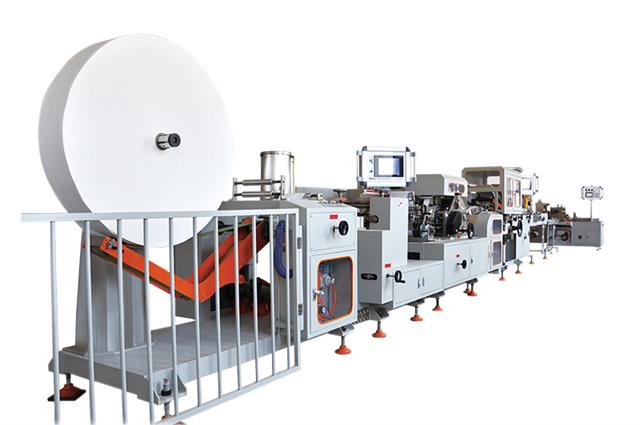 TP-H150 Series Automatic handkerchief paper folding & packaging line