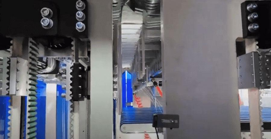 automatic tissue paper folding machine production line video