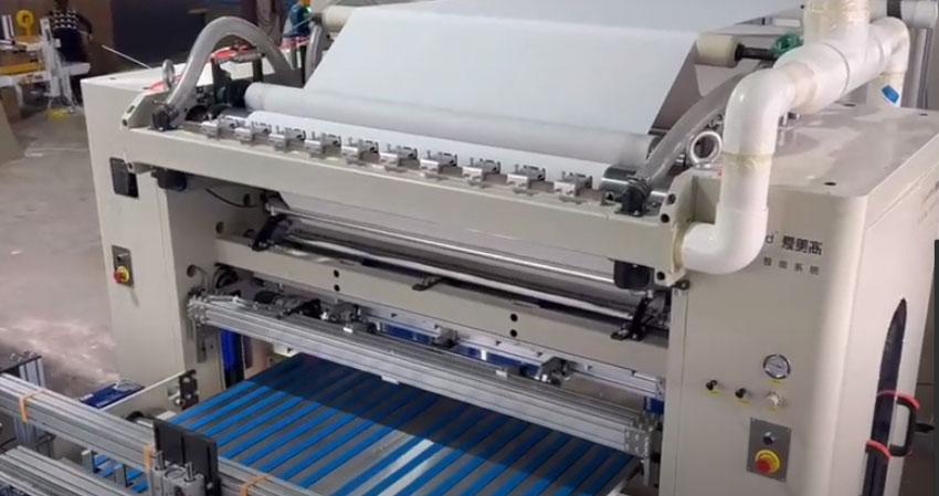 Fully automatic tissue paper folding machine production line x